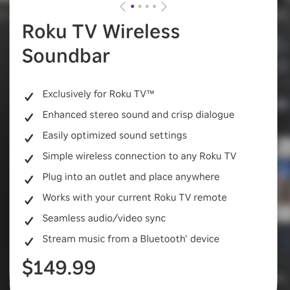 Roku Bluetooth soundbar - Picture 6 of 7